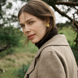 Firkløver Statement ørestikkere forgyldt