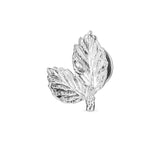 Bøgeblad pin sølv