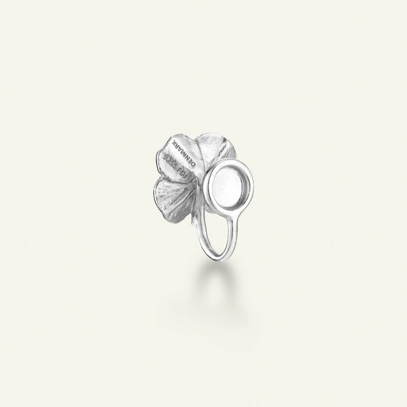 Firkløver ear cuff, sølv