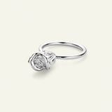Rose statement ring, sølv