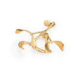 Mistelten, 18 karat guldbelagt