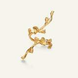 Forglemmigej Blomst, Statement Ring, Forgyldt