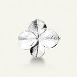 Firkløver hair clip, sølv