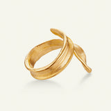 Græs Statement Ring 18 karat guld