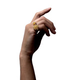 Dildblomst, Statement Ring Forgyldt